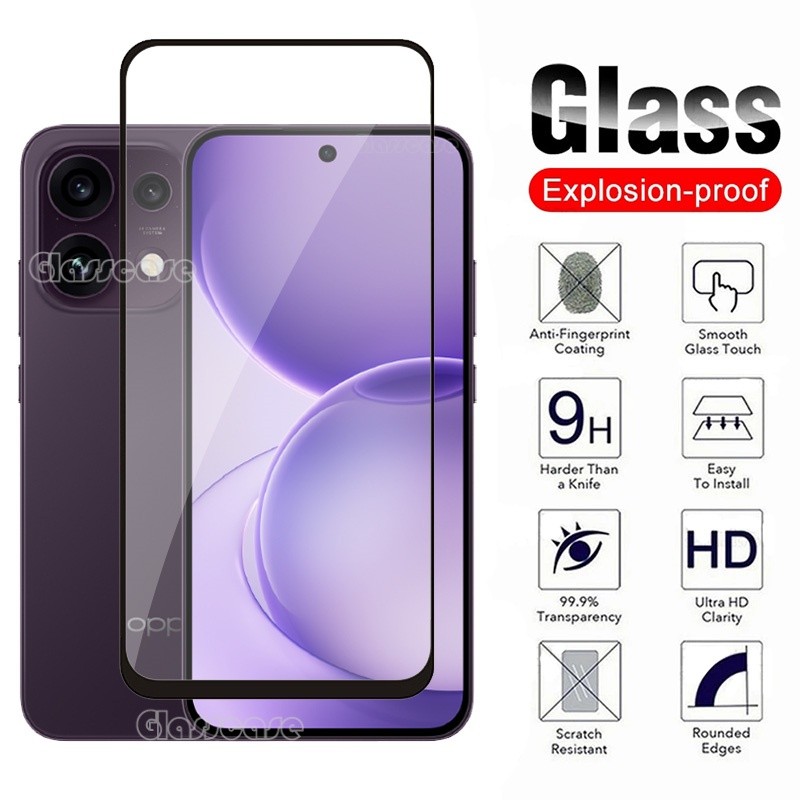OPPO Reno16 F 5G 2026 2 ชิ้นป้องกันสําหรับ OPPO Reno 16 F Pro Reno16 F 16F 16Pro OppoReno16F 5G 4G ป้องกันหน้าจอกระจกนิรภัยป้องกันกระจกคลุมทั้งหมดฟิล์มด้านหน้า