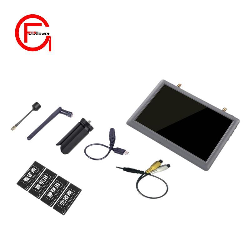 ราคาที่ดีที่สุดLittle Pilot 4 FPV Monitor 5.8G 48CH Dual Receiver 800x480 หน้าจอสําหรับ RC Drone Qua
