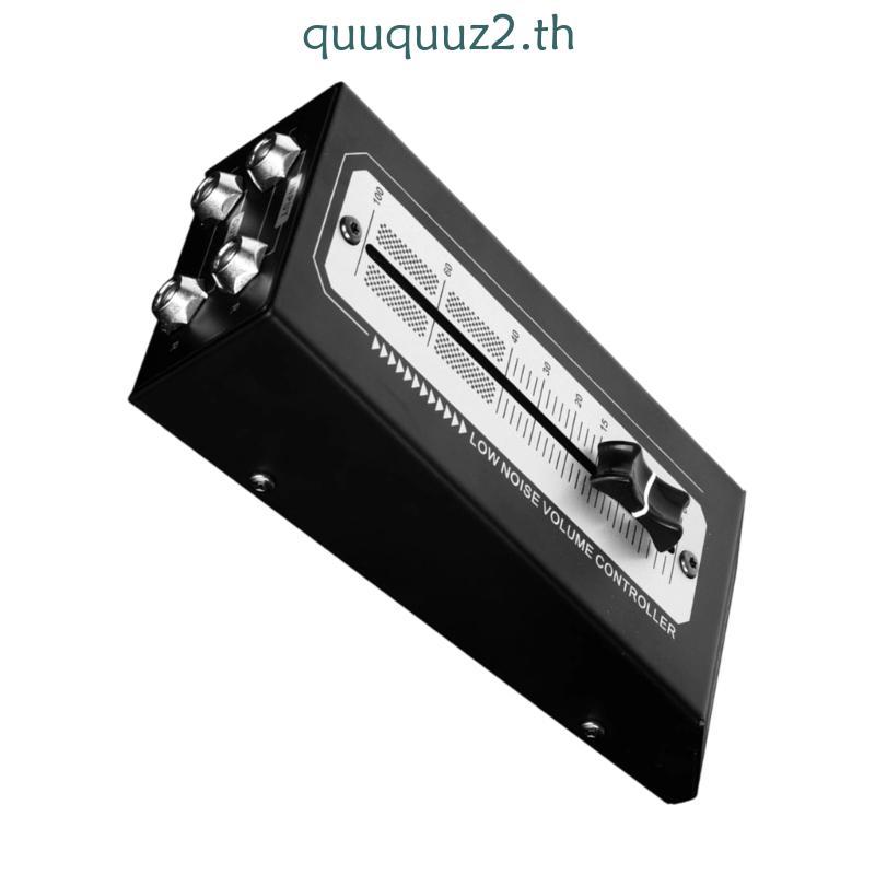 Quu Fader หน่วยควบคุมระดับสําหรับ 6 35 มม.สัญญาณ Handling Passive Metal Housing และโต๊ะแบบแมนนวลใช้ในบ้านหรือการบันทึก