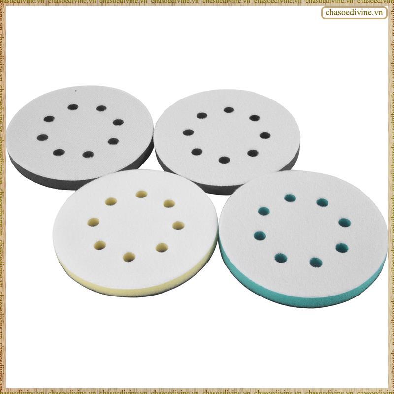 [KYGX] แผ่นขัดโฟม 4 แพ็คสําหรับ Orbital Sander, 5 นิ้ว 8 หลุม Orbital Sander Surfprep แผ่นโฟม