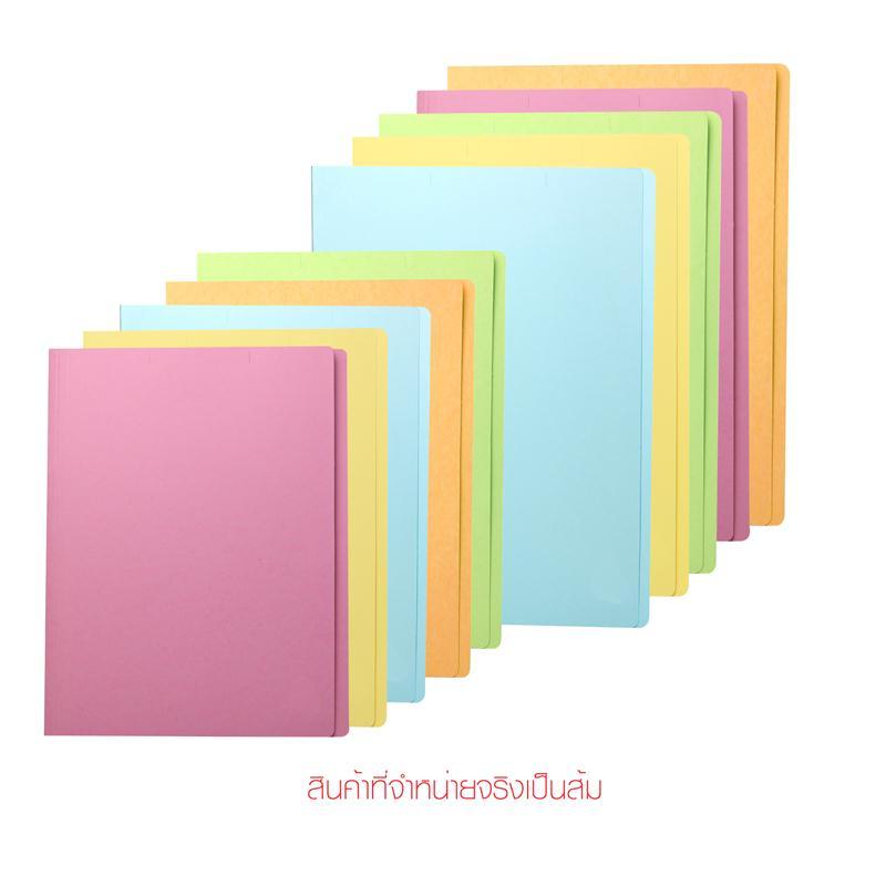แฟ้มพับกระดาษ F4 300แกรม ส้ม(แพ็ค20เล่ม) ออร์ก้า