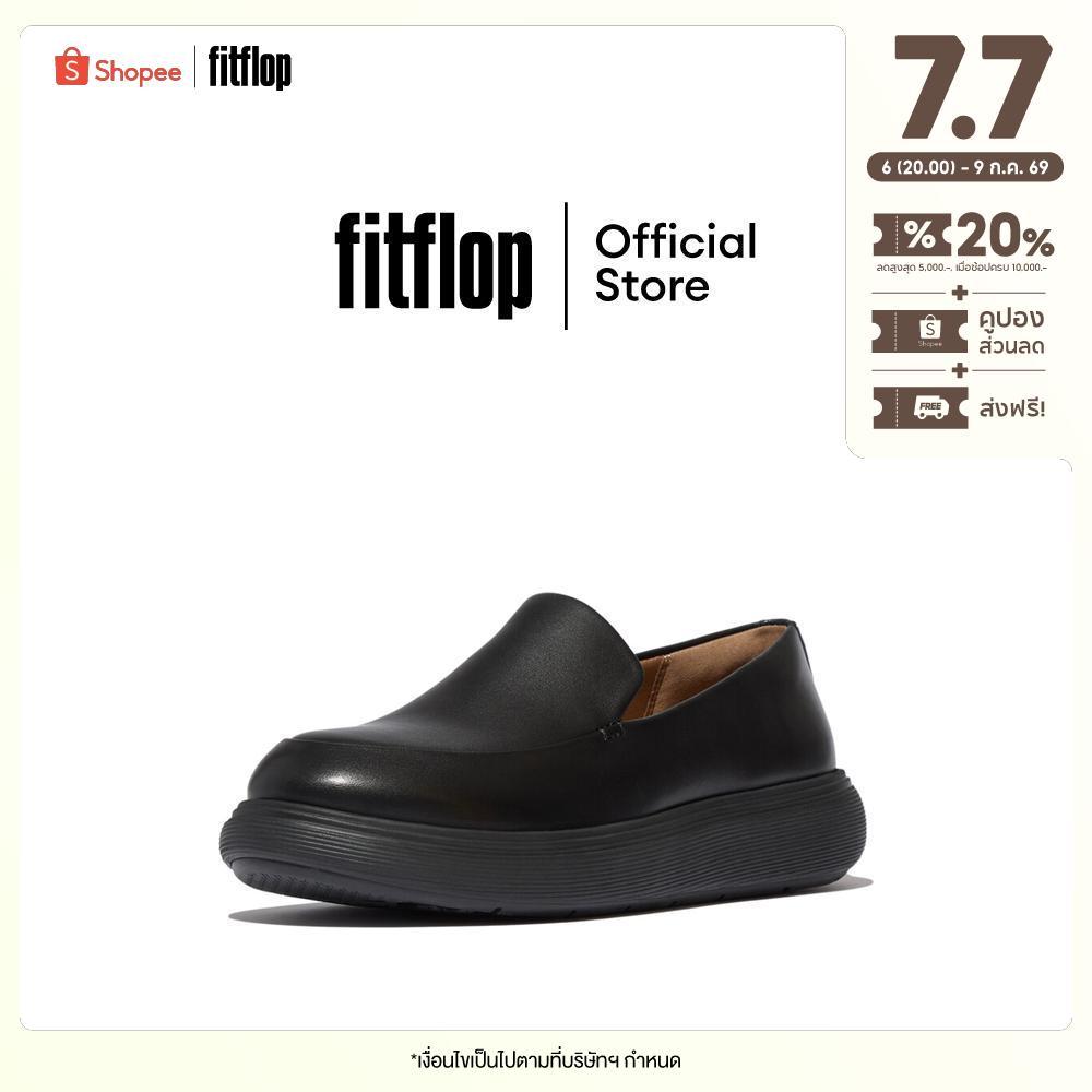FITFLOP IQ-COMFF LEATHER LOAFERS รองเท้าโลฟเฟอร์ผู้หญิง รุ่น E2W-090 สี BLACK