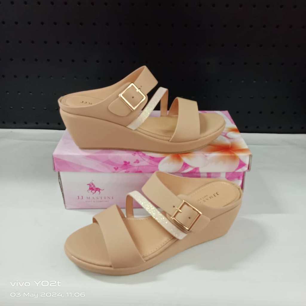 JJ Mastini Ladies Wedges Sandal รองเท้าสบาย J50468 (2.5INCI)