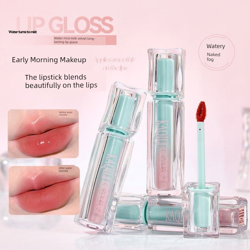หูฟังบลูทูธ หูฟัง bluetooth KAQILI KAQILI Water Mist ครีมแต่งหน้า Lip Glaze Matte Matte Moisturizing