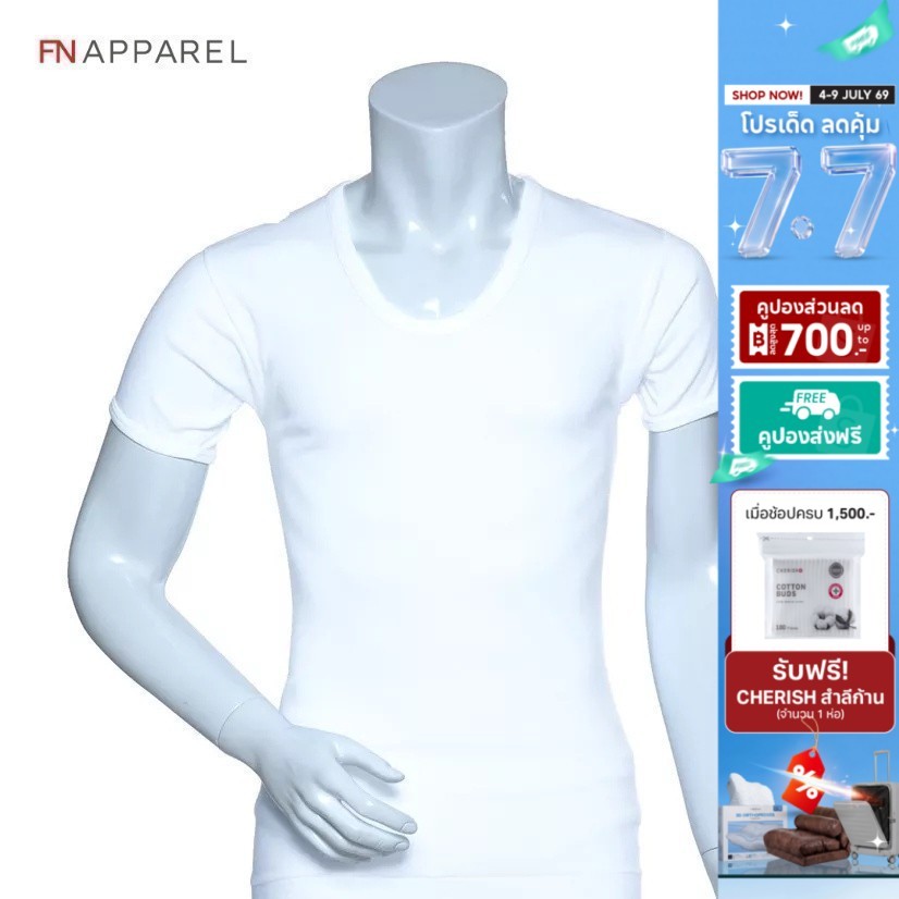 NIPON เสื้อคอกลม Cotton100% USA  ผ้าฝ้ายนุ่มสบาย ระบายอากาศดี สวมใส่สบาย