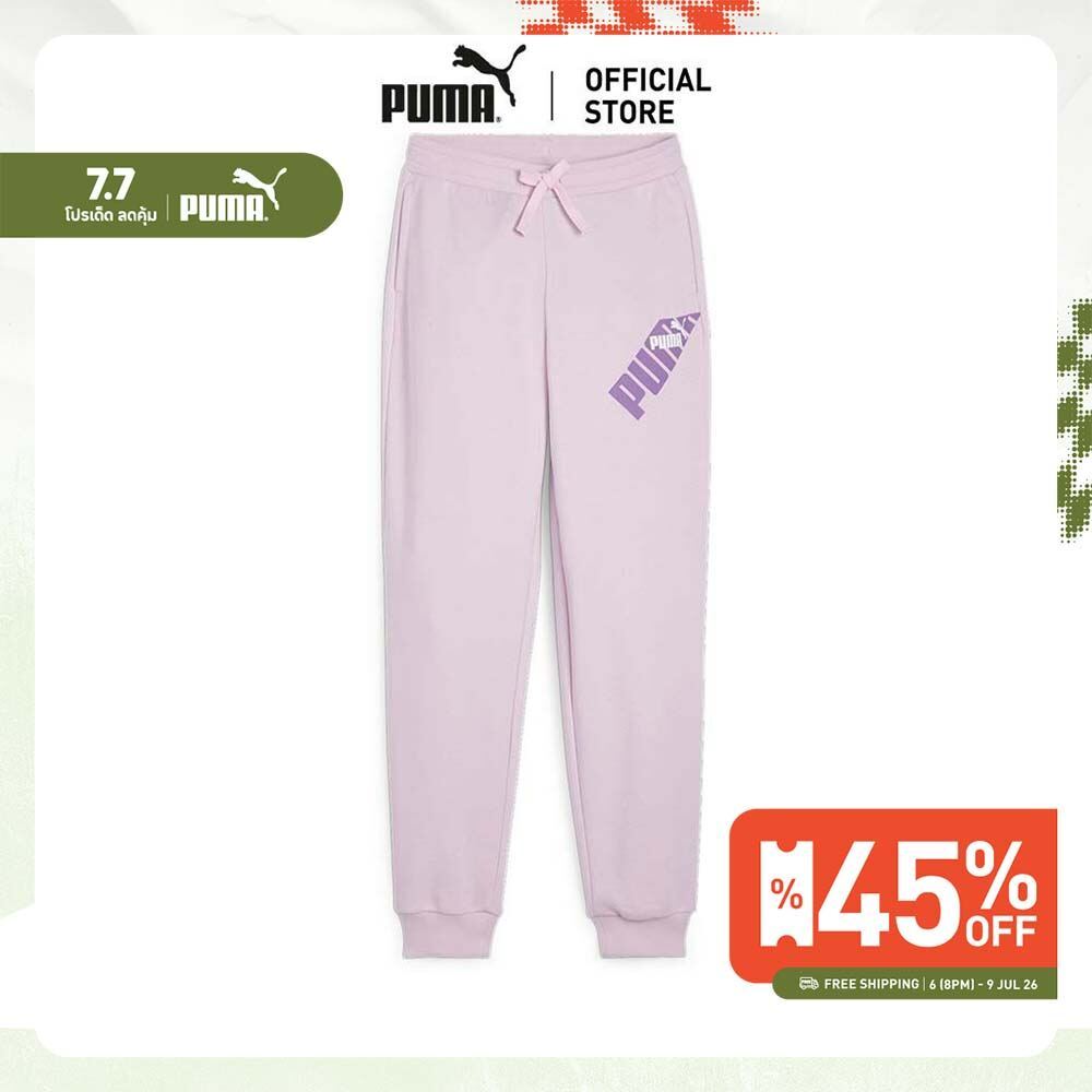 PUMA KIDS - กางเกงเอวสูง PUMA POWER สำหรับวัยรุ่น สีม่วง - 67936460
