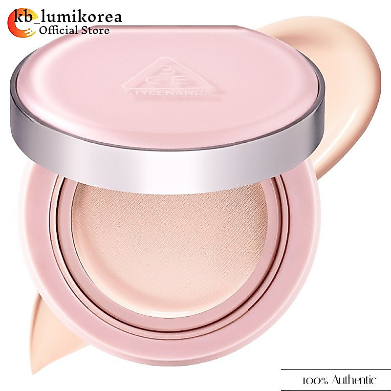 3CE Fitting Mesh Cushion Single Item 11g P01 ของแท้ 100% K Beauty Foundation Cushion SPF50 PA+++ Lon