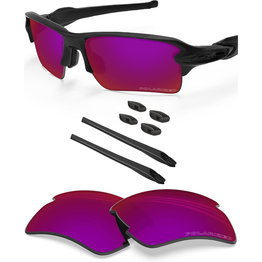 BLAZERBUCK Anti Salt เปลี่ยนเลนส์และถุงเท้าชุดสําหรับ Oakley Flak 2.0 XL OO9188 แว่นกันแดด