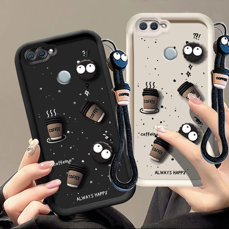 เคส OPPO a5s เคส OPPO f9 a12 a7 เคส 3D Cup Design โทรศัพท์มือถือ TPU ทนทาน