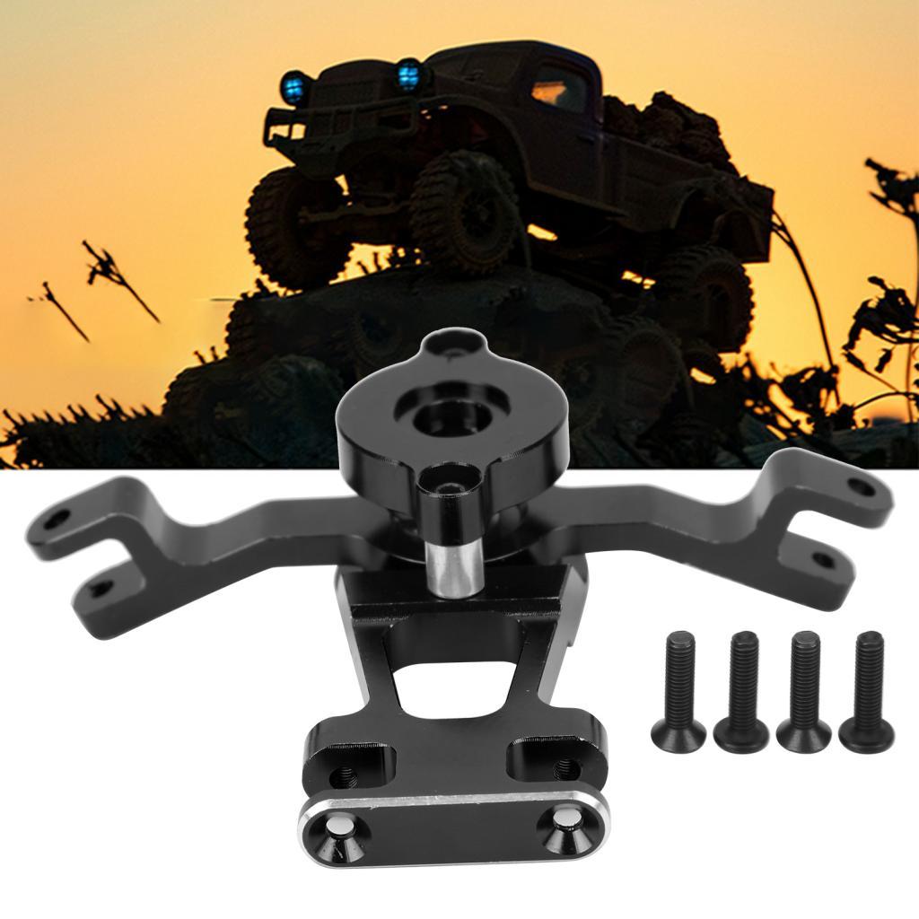 Acouto ชุดพวงมาลัยอลูมิเนียมอัลลอยด์สําหรับ EREVO 2.0/Summit /10 RC รถ - Crafted Crank (สีดํา)