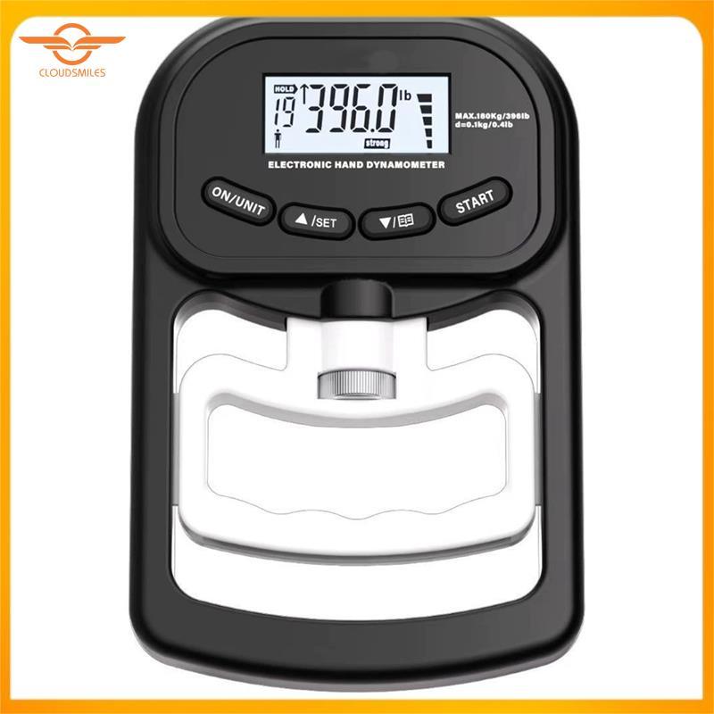 [CloudsMiles] LCD Screen Grip Strength Meter Grip Strength Trainer Electronic Hand Grip Strength Tes