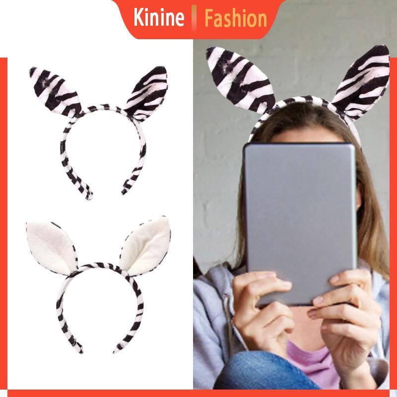 KIN Girl Halloween Fun Hairbands ฮาโลวีน Zebras Ear สําหรับ Photo Studio Photo Props