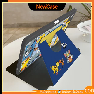 🔥พร้อมส่ง🔥720° เคสไอแพดหมุนได้ air6/5 mini6/7 M3 Acrylic pro11 แมวและหนู 2025 iPad ใหม่ 11 A16/10 รุ่น 2022