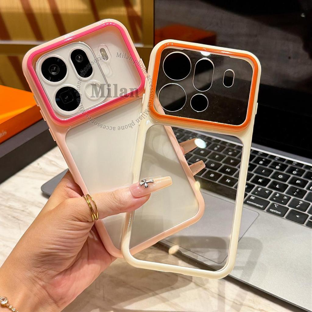 เคสสำหรับ OPPO Find X9 X9s X8 เคส OPPO Find X9 X8 Pro เคสโทรศัพท์ใสแบบสีตัดกันคุณภาพสูง พร้อมแผงด้านหลังแข็งและขอบนุ่มสำหรับใส่รูปภาพ