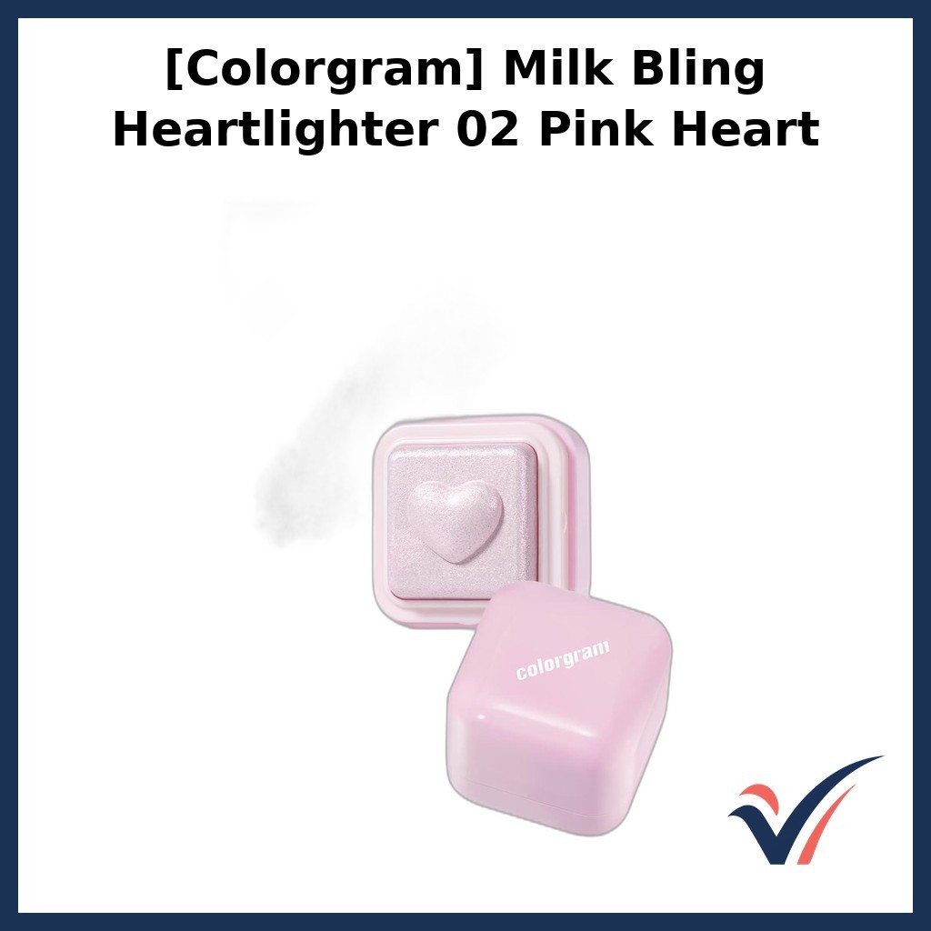 [Colorgram] Milk Bling Heartlighter 02 Pink Heart / Korean Blush / Radiant Glow / ของแท้ 100% โดย vi