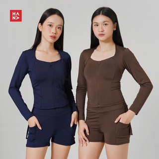 Hana Fashion - Miko Set/Set Gym Sport Wanita/One Set Celana Pendek Wanita - ST294