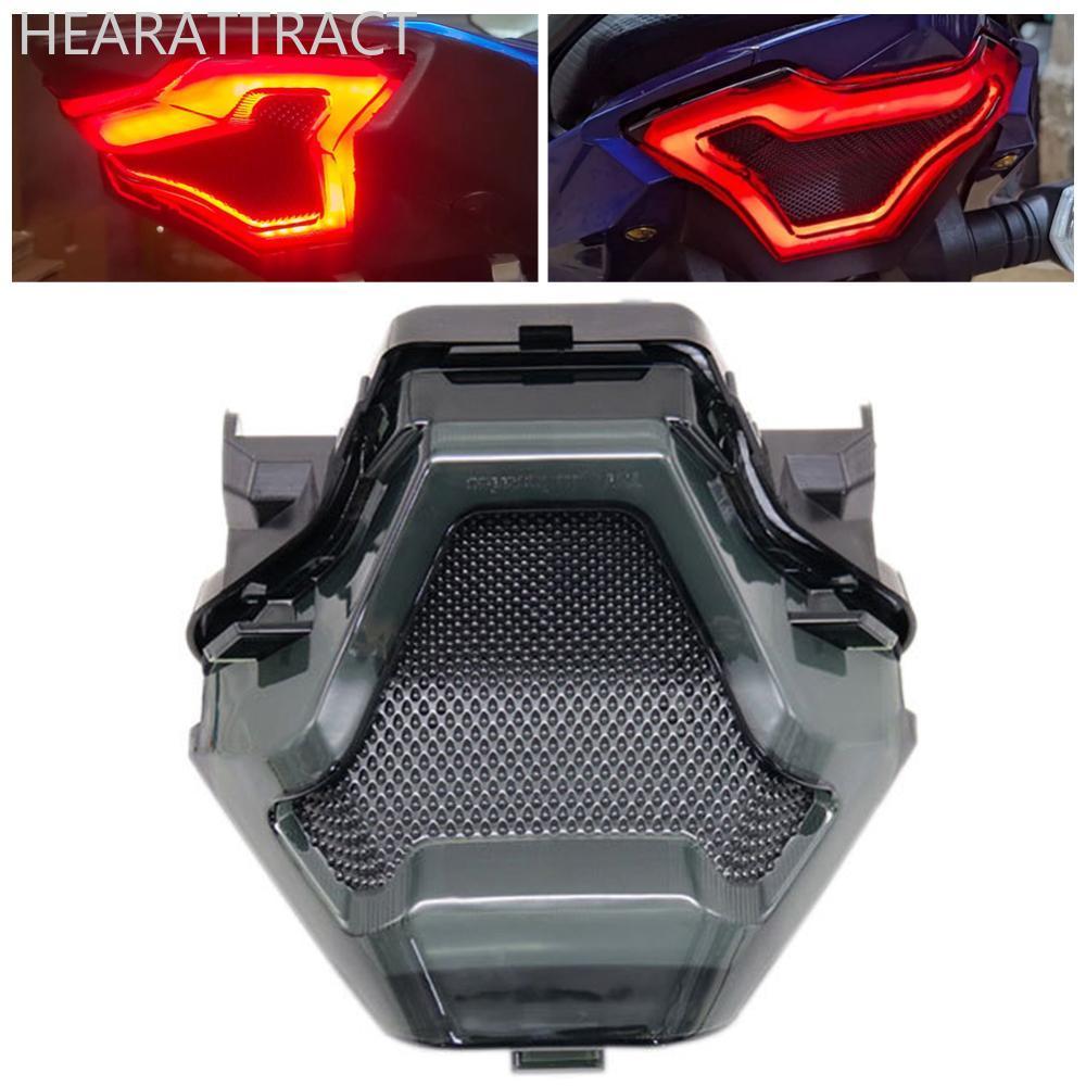 HEARATTRACT รถจักรยานยนต์ LED ไฟท้ายด้านหลังเบรคโคมไฟแบบบูรณาการไฟเลี้ยวสําหรับ Yamaha MT-07/25 R3 R