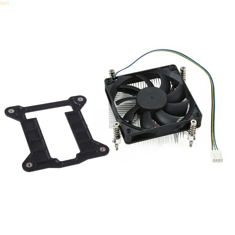 Infi พัดลม ITX หม้อน้ําบางสําหรับ LGA 1155 1156 1150 1151 พัดลมระบายความร้อน CPU หม้อน้ํา