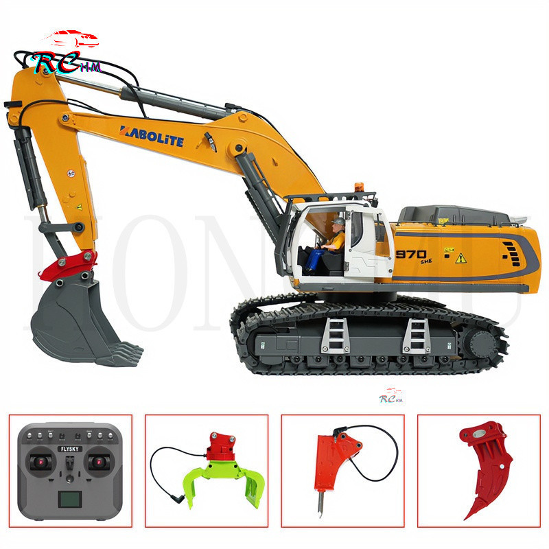 KABOLITE K5901 โลหะผสม Excavator 1/18 K970 RC ไฟฟ้า Excavator รุ่นระบบไฟวิศวกรรมรีโมทคอนโทรลรถของเล่