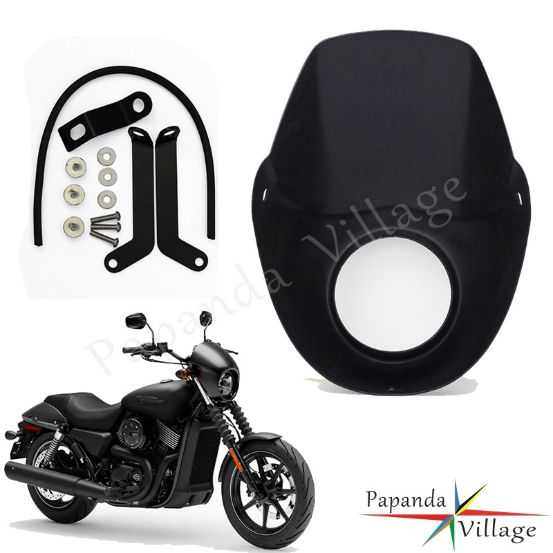 PAMotorcycle ABS Front Headlight Fairing Headlamp Cover Cowl For Harley Street 500 750 Street Rod XG