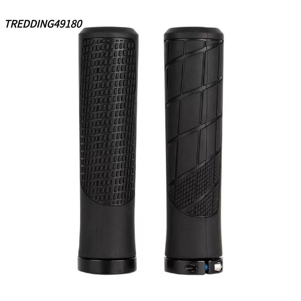 TREDDING49180 ปลอกแฮนด์จักรยาน,ยางกันกระแทก MTB Handlebar Grips,นุ่มลื่นตามหลักสรีรศาสตร์ล็อคมือจับบาร์ฝาครอบขี่จักรยานอุปกรณ์เสริม