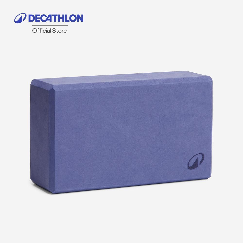 Decathlon Foam Yoga Block บล็อกโฟมโยคะทำจากวัสดุรีไซเคิล 20% - Blue
