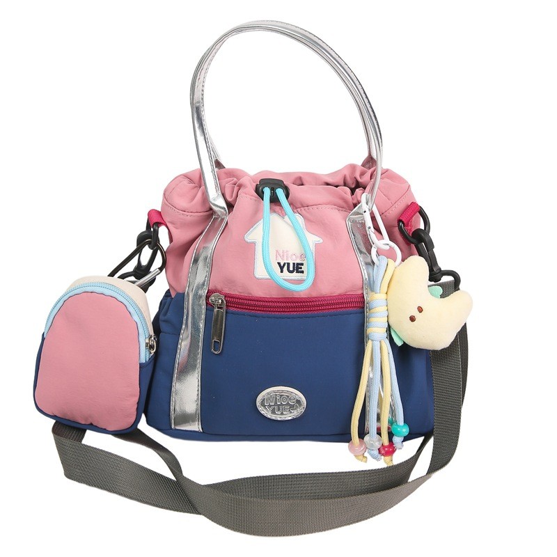 น่ารัก Bucket Stitching Crash Bag Messenger Bag Niche 2026 สี