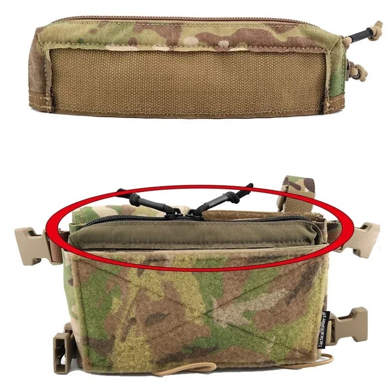ยุทธวิธี MK3 MK4 Chest Rig ซิปใส่กระเป๋าเสื้อกั๊กหน้าอกแผงกระเป๋าอุปกรณ์เสริมซิปคู่กระเป๋าเก็บ