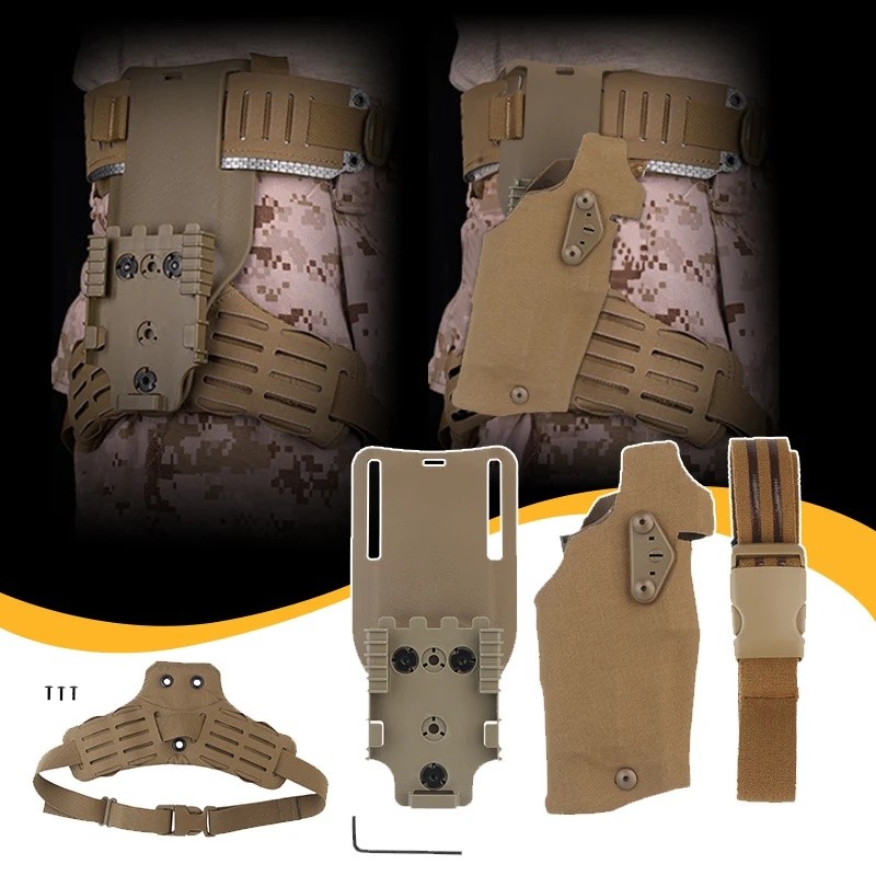 ยุทธวิธี 6354DO Holster สําหรับ G17 + X300 ARC Lower ความดันแผ่นชุดอุปกรณ์เสริมการล่าสัตว์ Airsoft A