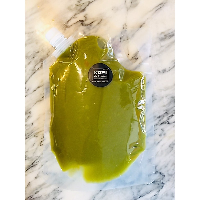 สังขยาใบเตย 1 kg. ไร้แป้ง ถุงฝาเกลียว Pandan Leave Kaya รูปที่ 2