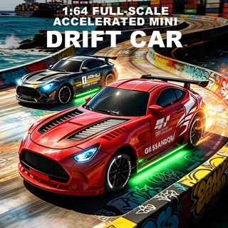 ใหม่ 1/64 Mini Drift รถคันเร่งเต็มรูปแบบเดสก์ท็อปรีโมทคอนโทรล 4WD Racing Micro Card Van GTR รุ่นของเล่นเด็กของขวัญ