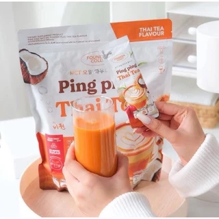 Ping Ping Thai Tea ปิ๊งปิ๊งชาไทย กลูต้าปิ๊งปิ๊ง ชาไทยปิ๊ง 1 ห่อ มี 30 ซอง