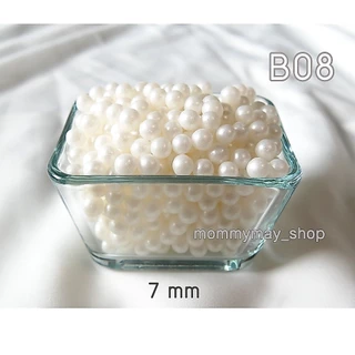 น้ำตาลตกแต่งเค้ก กินได้ 2,4,7,8 mm สีขาว สีทอง 30g/50g