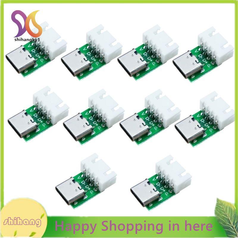 10PCS USB 3.1 Type-C 16 Pin Test Breakout Board USB 3.1 Type C Connector 16 Pin Test สําหรับข้อมูลสา
