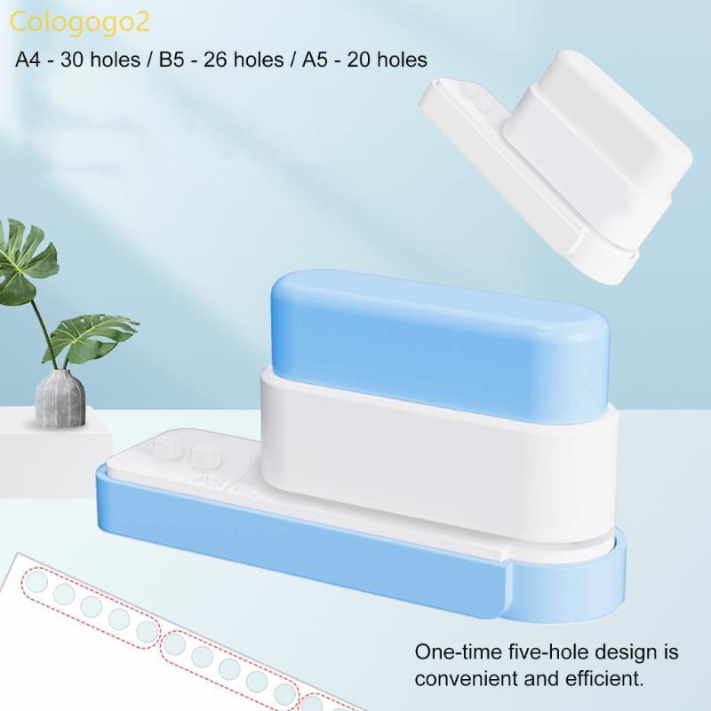โคโลโก2 อเนกประสงค์ 5 หลุมเครื่องเจาะ 5 แผ่นความจุ Ergonomic Handle Paper Punches