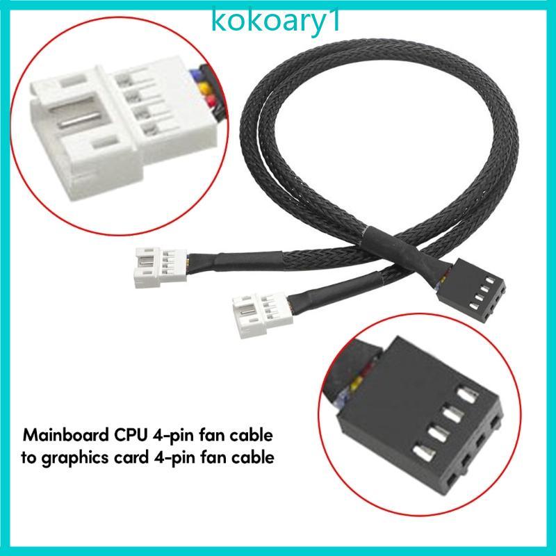 KOKO 1 2Ways 4 Pin PWM Splitter 4Pin PWM หญิง 4Pin PWM อะแดปเตอร์สําหรับคอมพิวเตอร์ CPU กรณีพัดลม Sl
