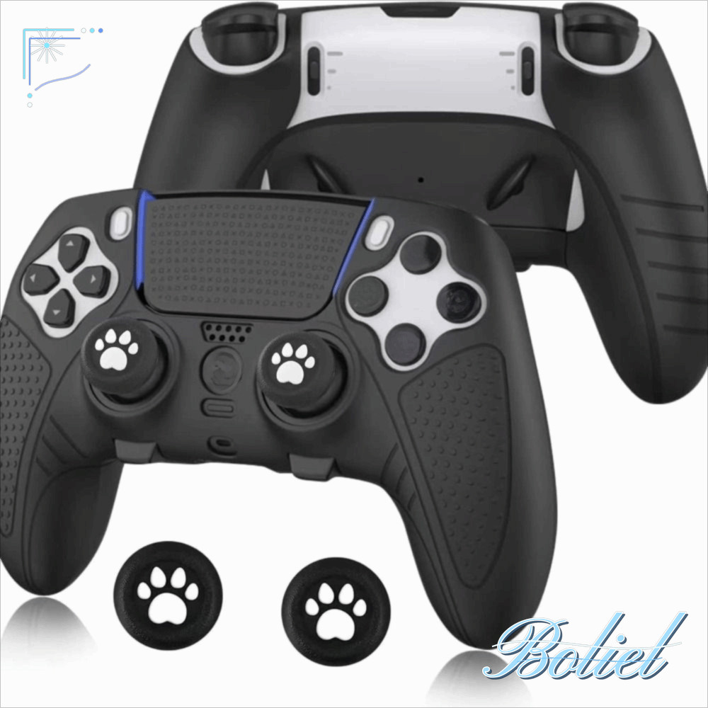 BOLIEL Controller Set, Anti-scratch Silicone Controller Skin, พร้อม Thumb Grip Caps Anti-slip เกราะป