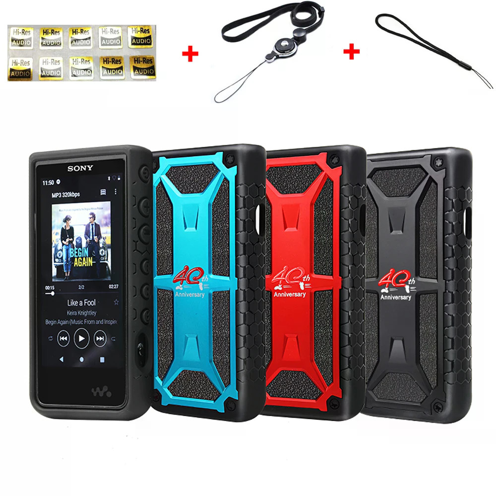 ฝาครอบป้องกันเกราะกันกระแทกป้องกันการลื่นไถลสําหรับ Sony Walkman NW-ZX500 ZX505 ZX507