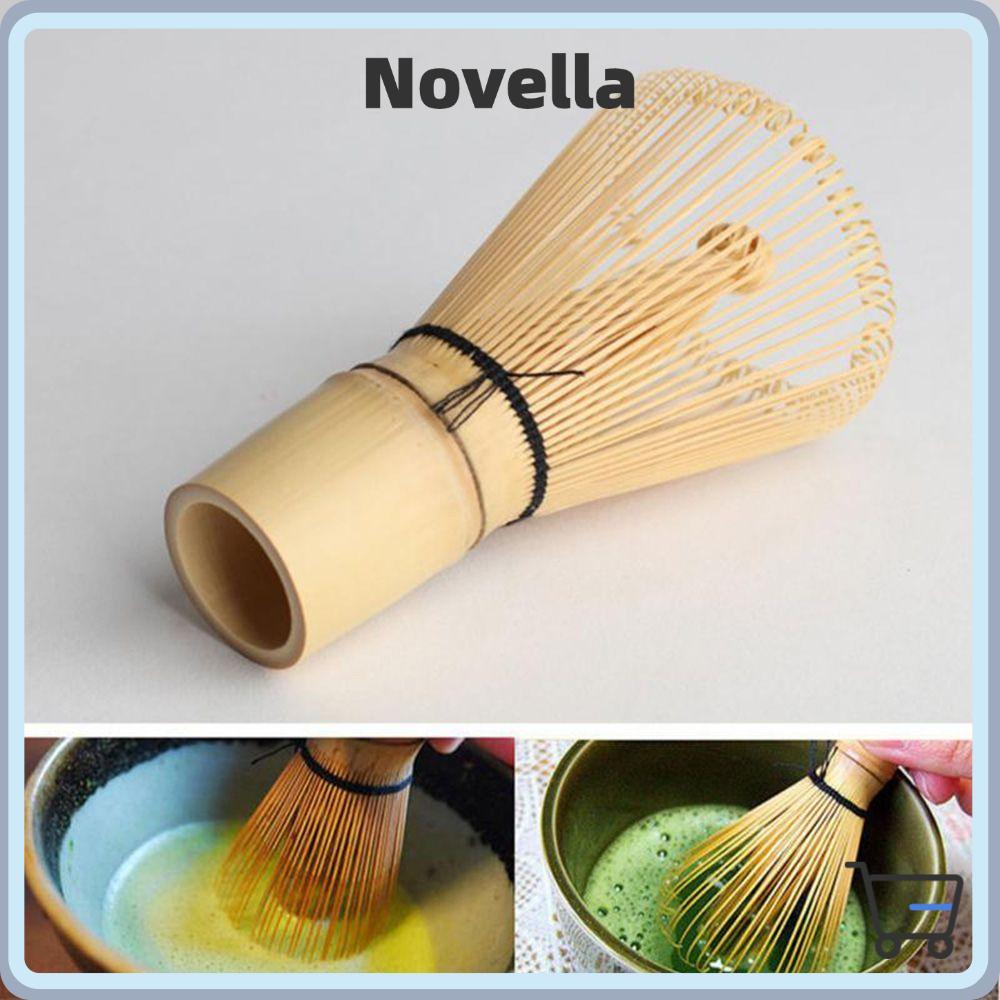NOVELLA 80 Fringe Bamboo Brush Home Japanese Tea Set Kitchen Matcha Bamboo Accessories