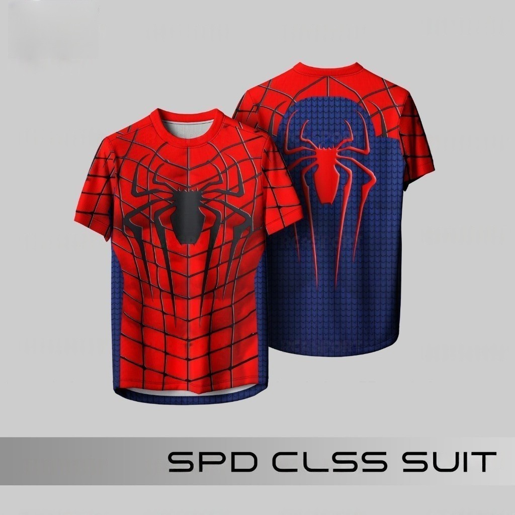 [รูปแบบใหม่] เสื้อยืดกราฟิก Marvel Spider Man พิมพ์ 3D แขนสั้นโพลีเอสเตอร์ เหมาะสําหรับผู้ใหญ่และเด็กXS-6XL