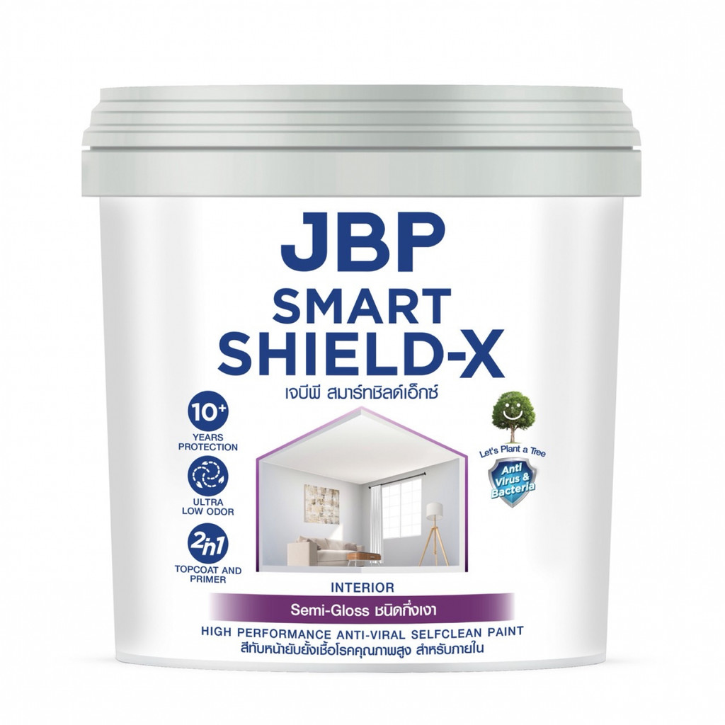JBP สีน้ำภายใน Smart Shield X กึ่งเงา เบส B  ขนาด 1GL
