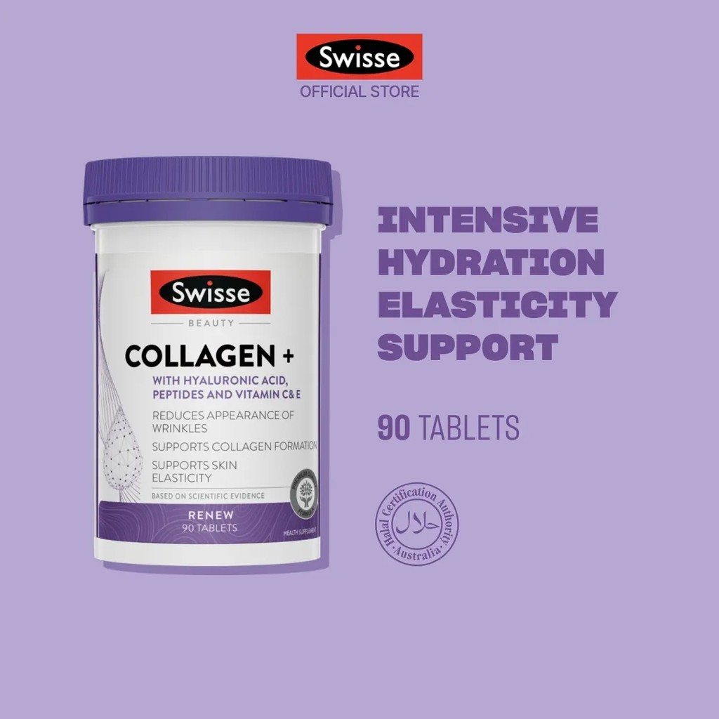 [EXP 31 JUL 2027] Swisse Ultiboost Collagen + HA 90 Tab