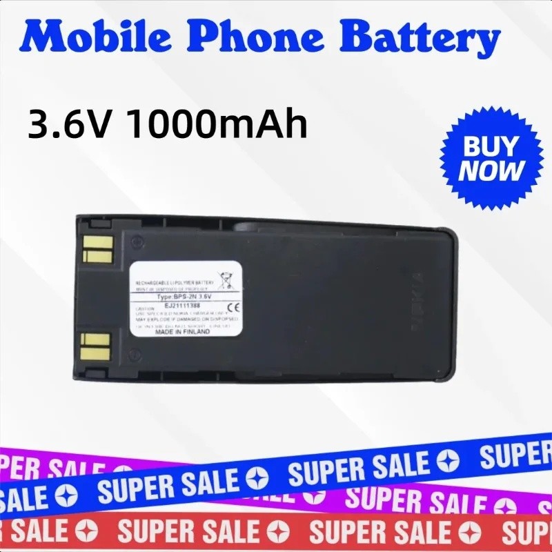 ใหม่โทรศัพท์ Batter 3.6V 1000mAh BPS-2N สําหรับ Nokia 6185 6138 6110 6310I 6310 6210 5180 5170 5160 