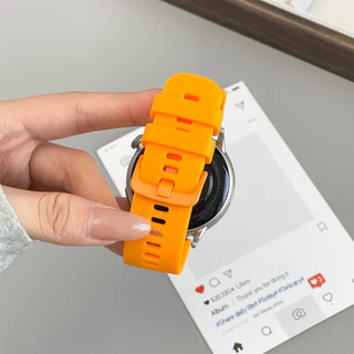 สายซิลิโคน for Redmi Watch 5 Active / 5 Lite สายยาง 20 มม. 22 มม.Samsung Galaxy Watch FE 7 6 5 4/Garmin Watch/Huawei