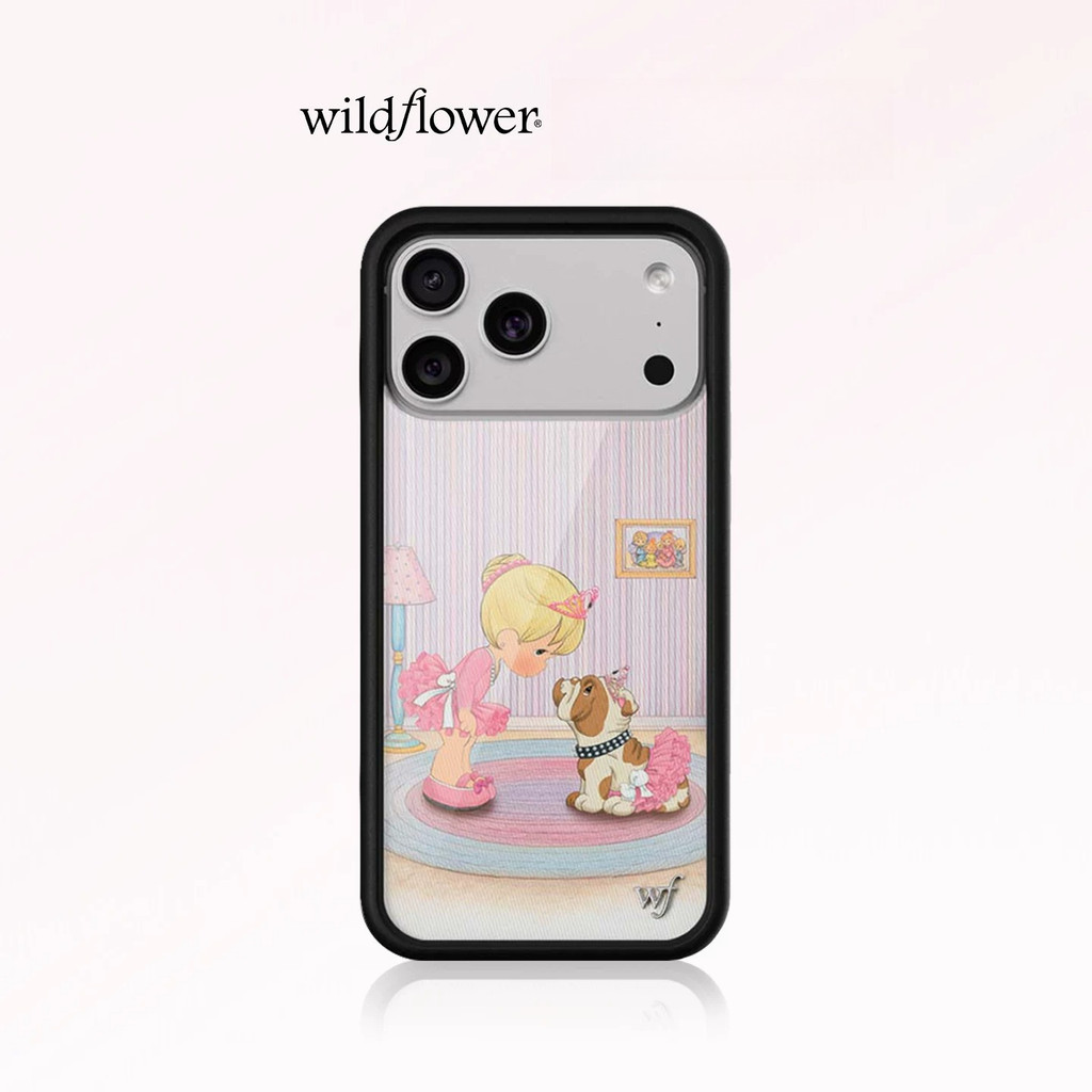ดอกไม้ป่า Ballerina Bulldog เคสโทรศัพท์สําหรับ iPhone 17 PRO MAX 11 12 13 14 15 PRO MAX 14 15 PLUS ซิลิโคนกันกระแทกฝาครอบ WF สําหรับ iPhone 16 PRO MAX 16 PLUS