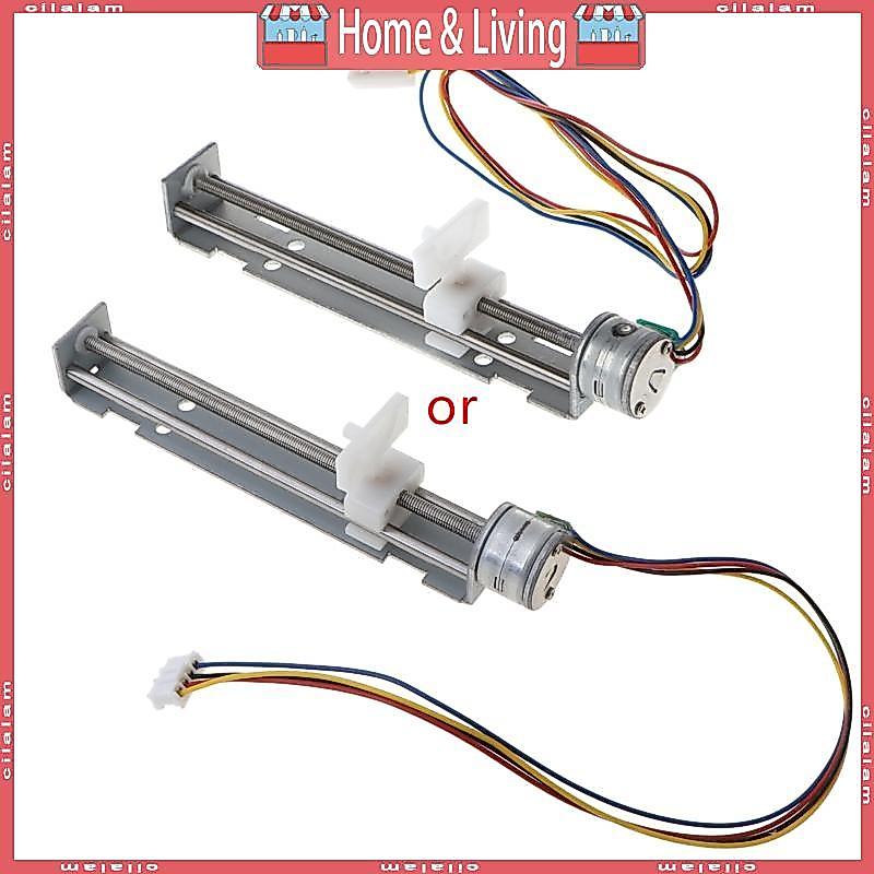 CI DC 4-9V ไดรฟ์ Stepper Motor สกรูพร้อมตัวเลื่อนน็อต 2 เฟส 4 สายสําหรับ E