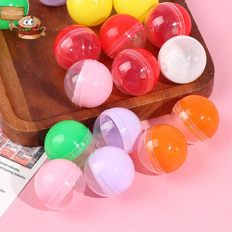 Sun 50 ชิ้น Mini 32 มิลลิเมตรโปร่งใสพลาสติกแคปซูลของเล่น Surprise Ball Tiny คอนเทนเนอร์ทําสิ่งที่รุ่
