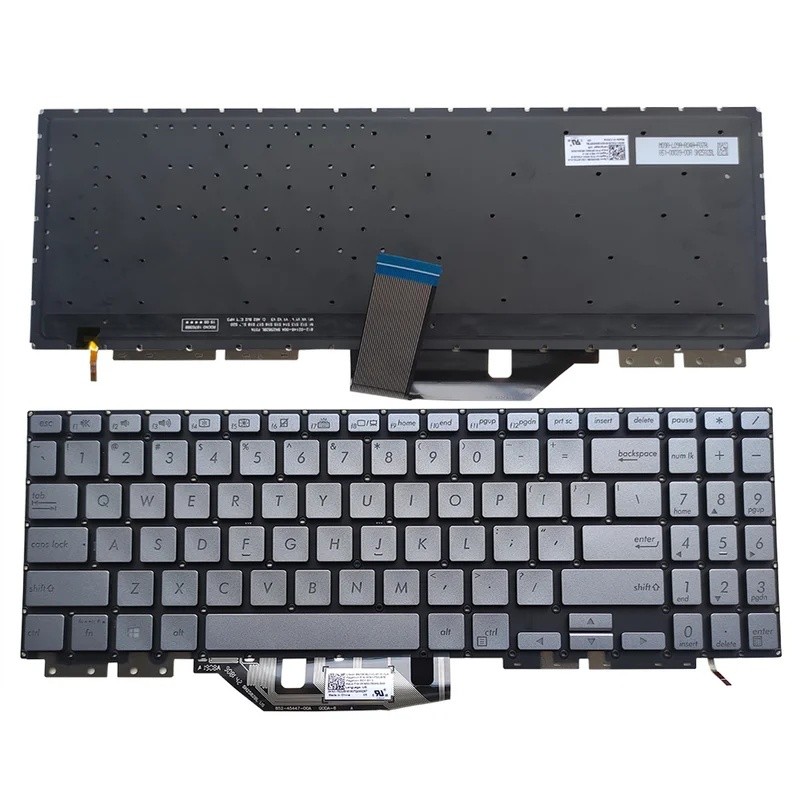 US Backlit คีย์บอร์ดสําหรับ Asus ZenBook Flip 15 Q526F Q526FA UX562 UX562F UX562FA UX562FAC Backligh