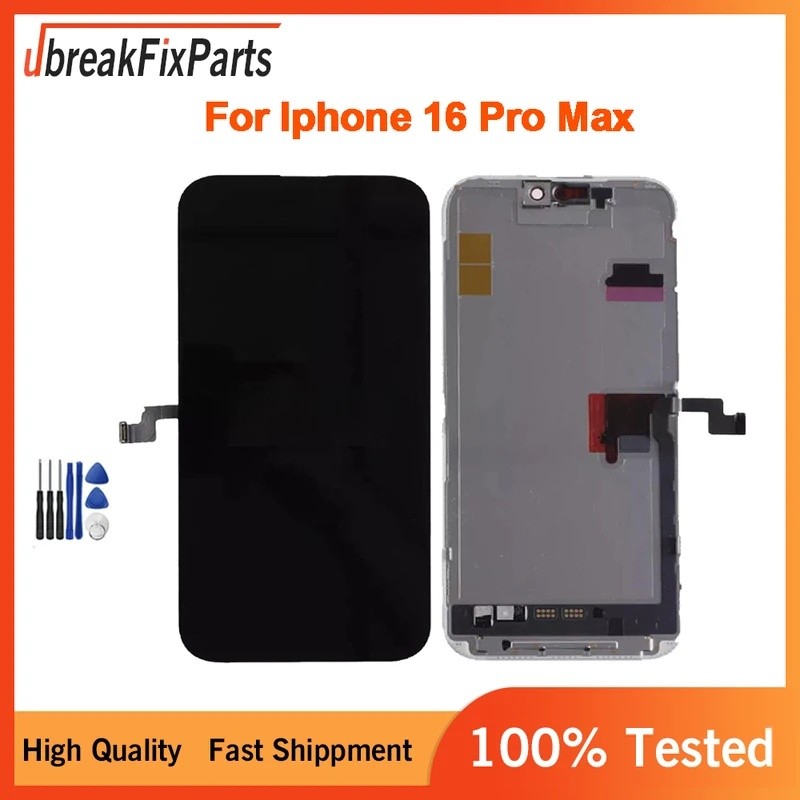 6.9 นิ้วสําหรับ iPhone 16 Pro Max A3084 หน้าจอ LCD Touch Digitizer จอแสดงผลชุดเปลี่ยน