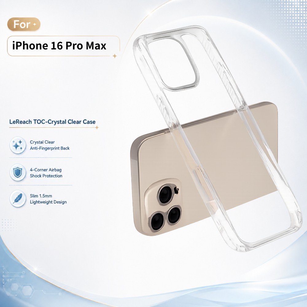 เคสใส สำหรับ iPhone 16 Pro Max 16 Plus 15 16E 17E ขอบยกกันกระแทก ป้องกันกล้อง CA1000